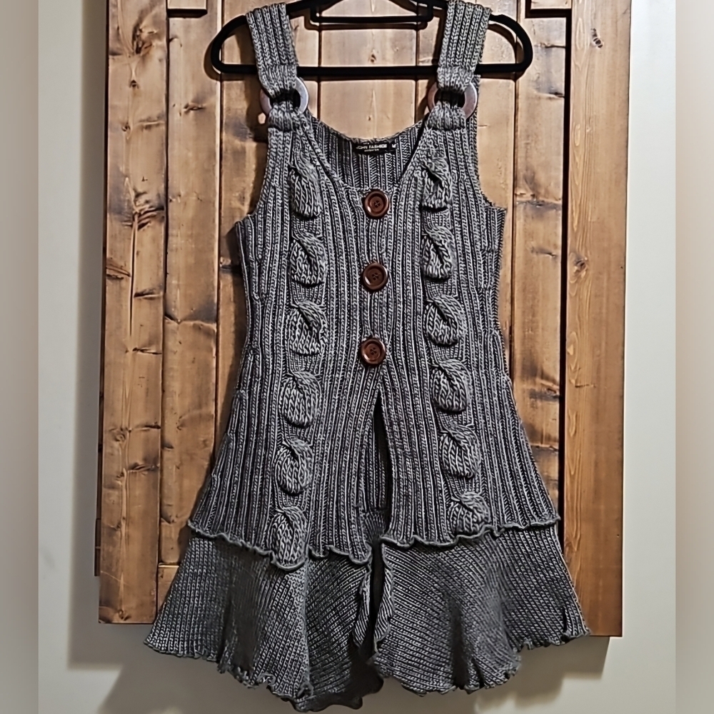 John Fashion Knit Wool Blend Vest Medium